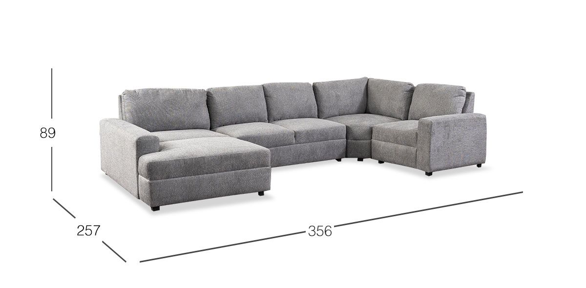 Sala Elite Gris Claro 4 Piezas