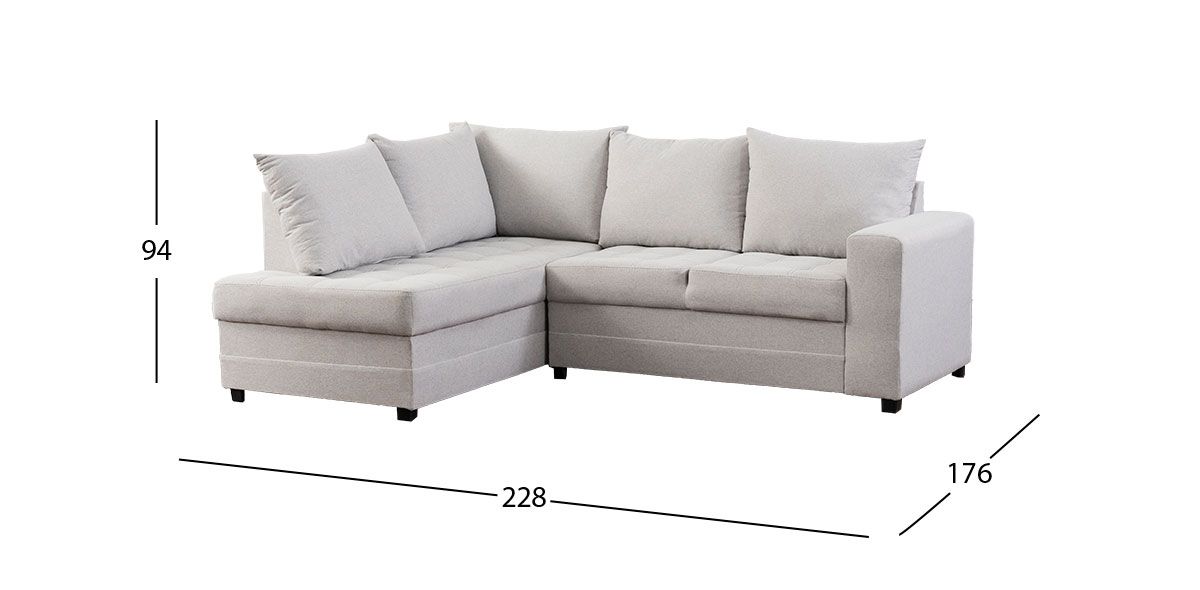 Sala Modular Izquierda Sofía Plata