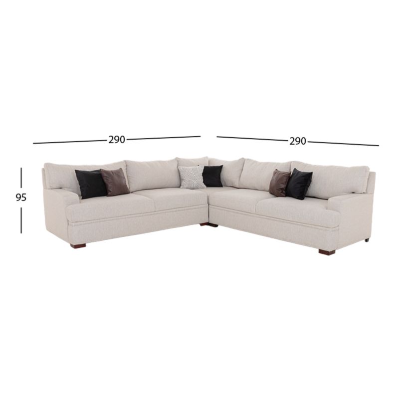 Sala Modular Esquinera Malaga Beige   