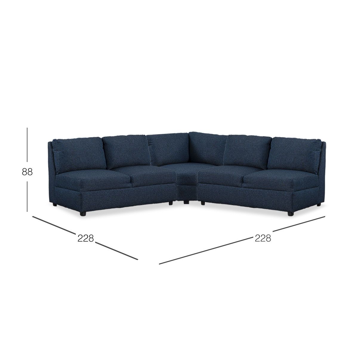 Sala Gea Sirius Azul Navi 3 Piezas