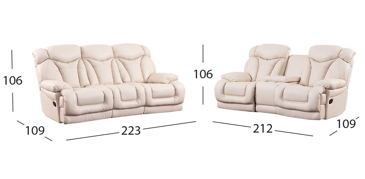 Sala Reclinable Lake Beige