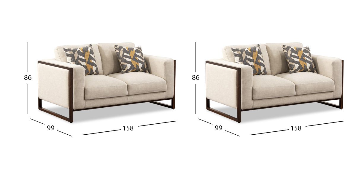 Sala Avino Beige 2 Piezas (Boal)