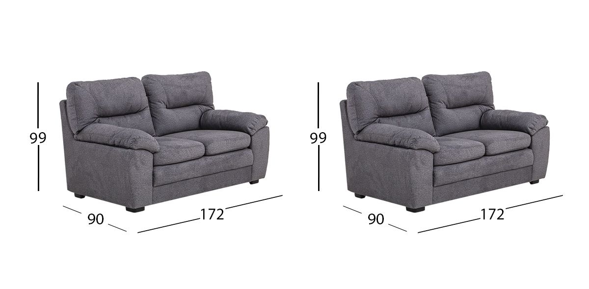 Sala Balam Gris Smoke 2 Piezas