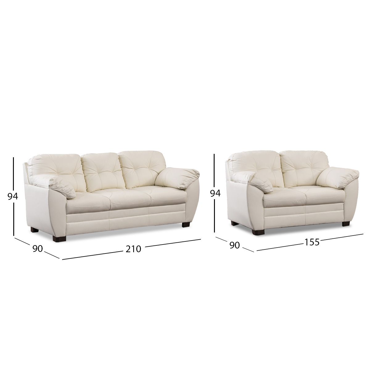 Sala Piel Derby Blanco