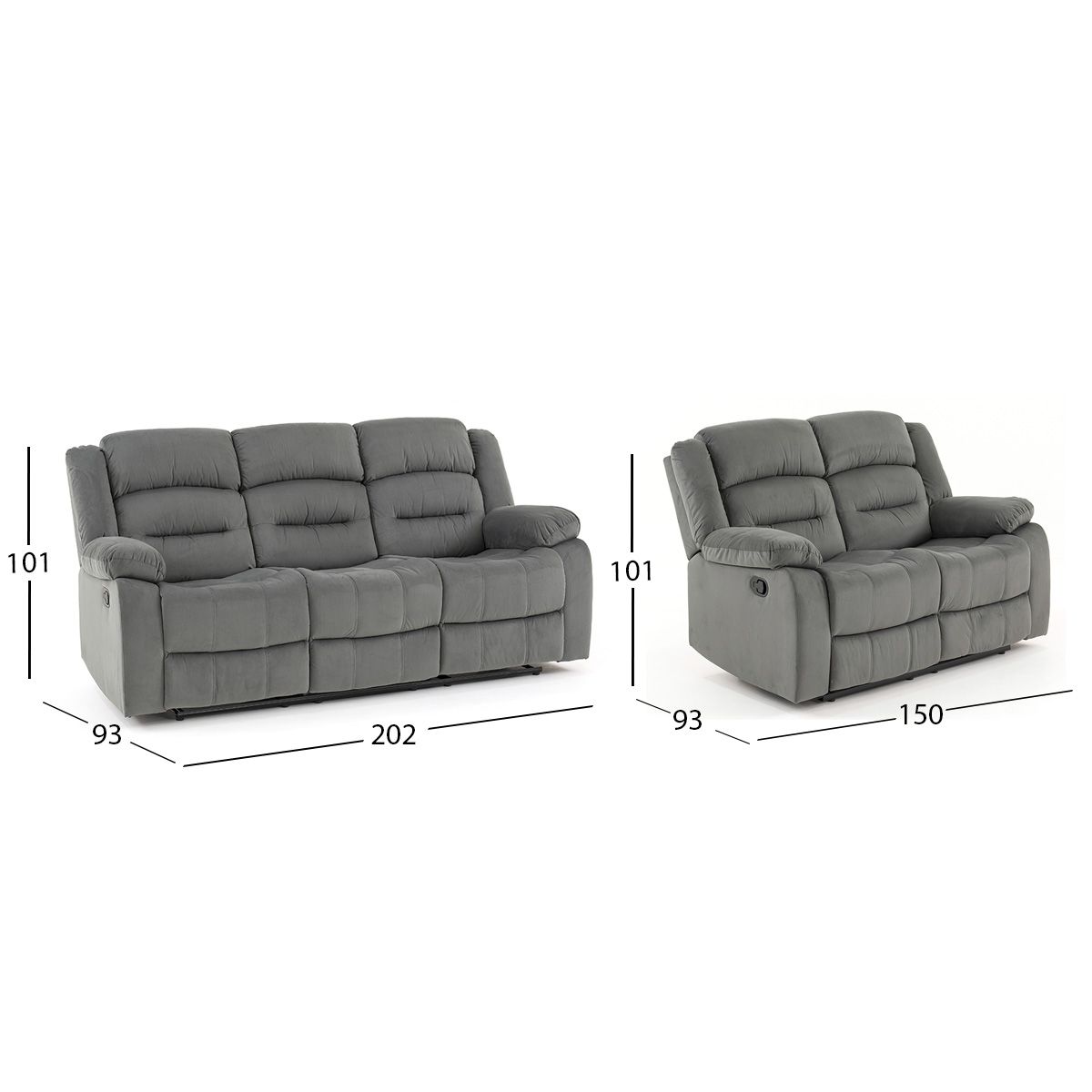 Sala Reclinable Melbury Gris