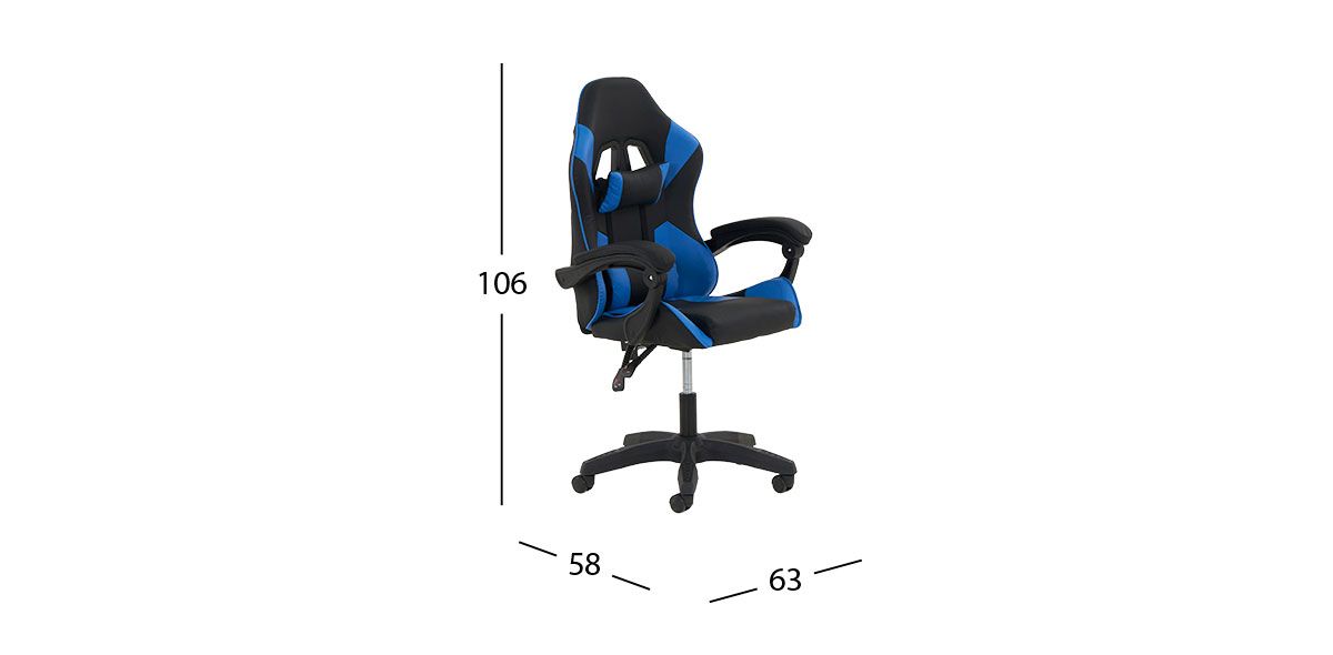 Silla De Oficina Vyrex Azul