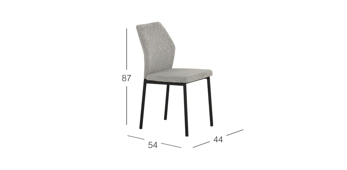 Silla Arista Gris Claro