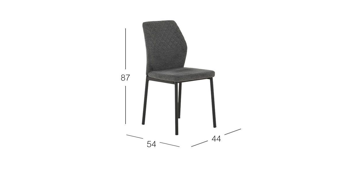 Silla Arista Gris Oscuro