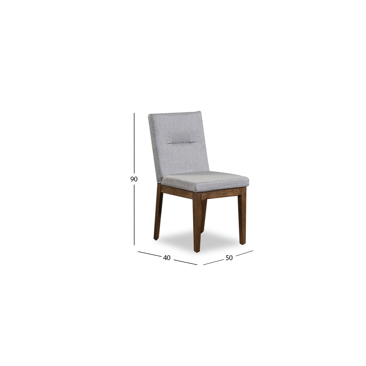 Silla Tapizada Birmania New Gris