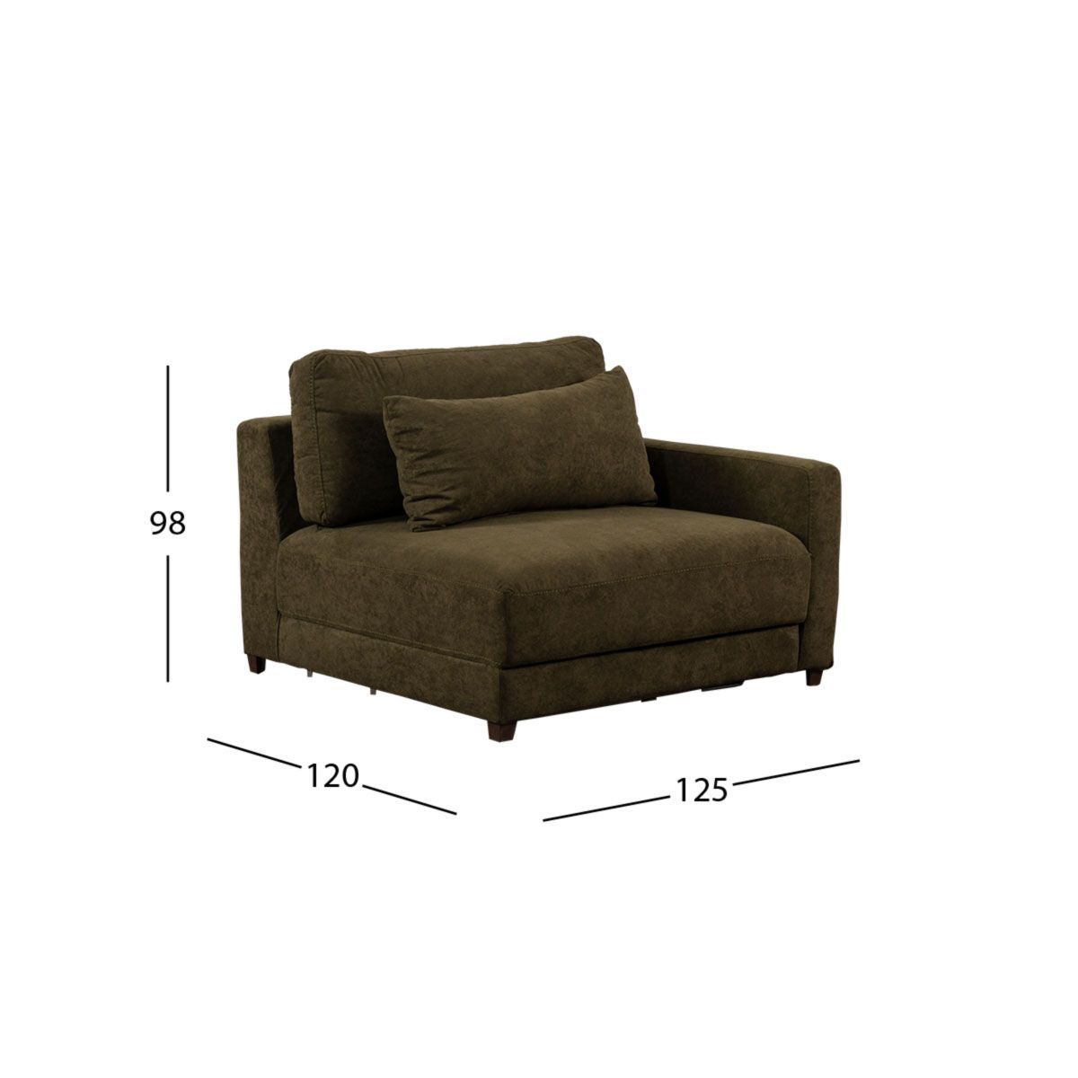 Sillón Brazo Derecho Eland CL Verde