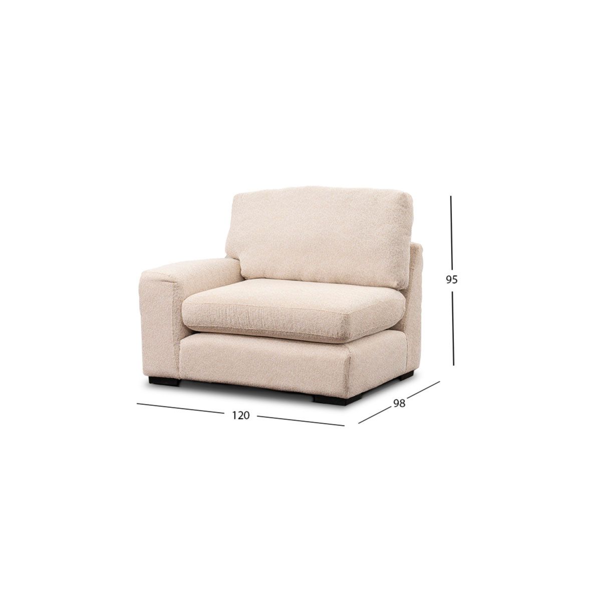 Sillón Con Brazo Creta Algodón