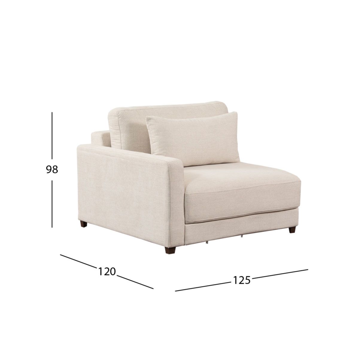 Sillón Brazo Izquierdo Eland CL Blanco