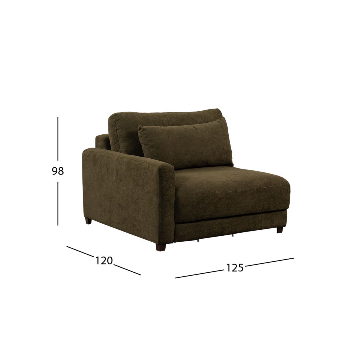 Sillón Brazo Izquierdo Eland CL Verde