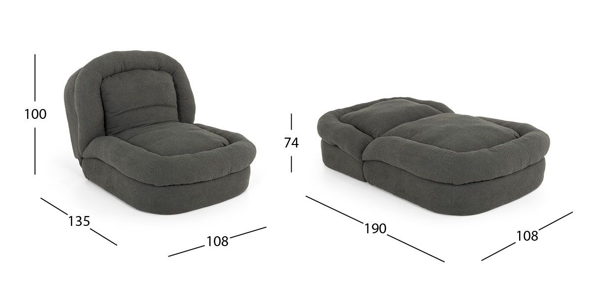 Sillón Extensible Stroller Gris