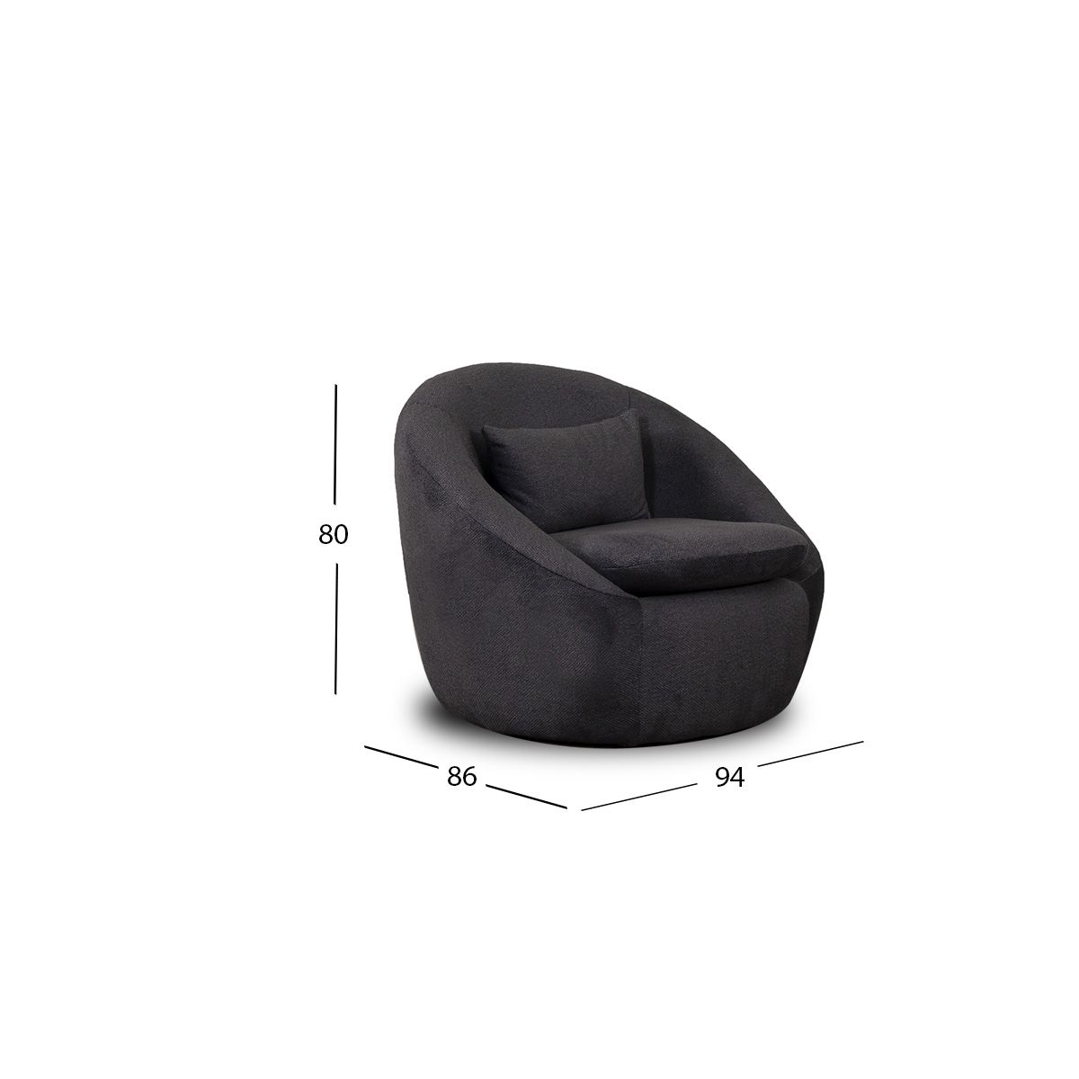 Sillón Brum Negro
