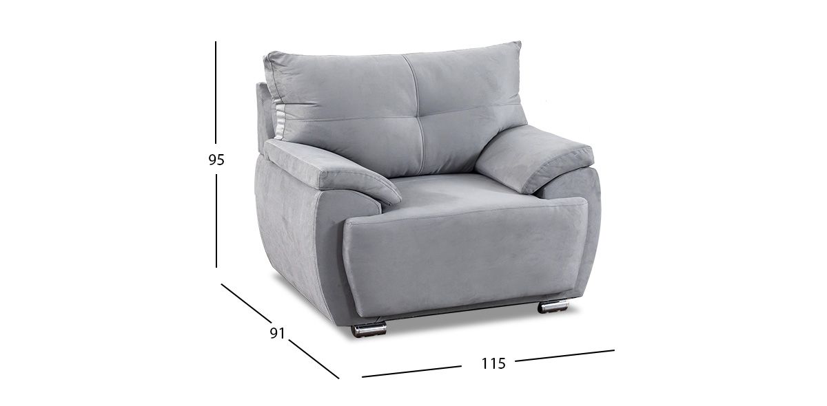 Sillón Cartagena Soft Gris Oxford