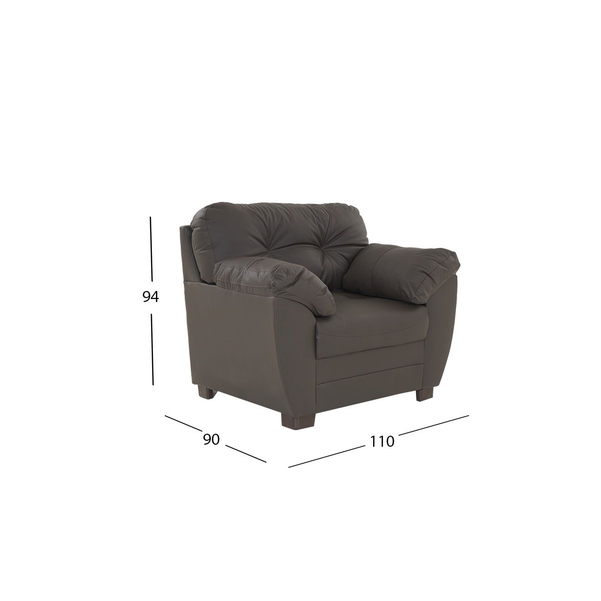 Sillón Piel Derby Café