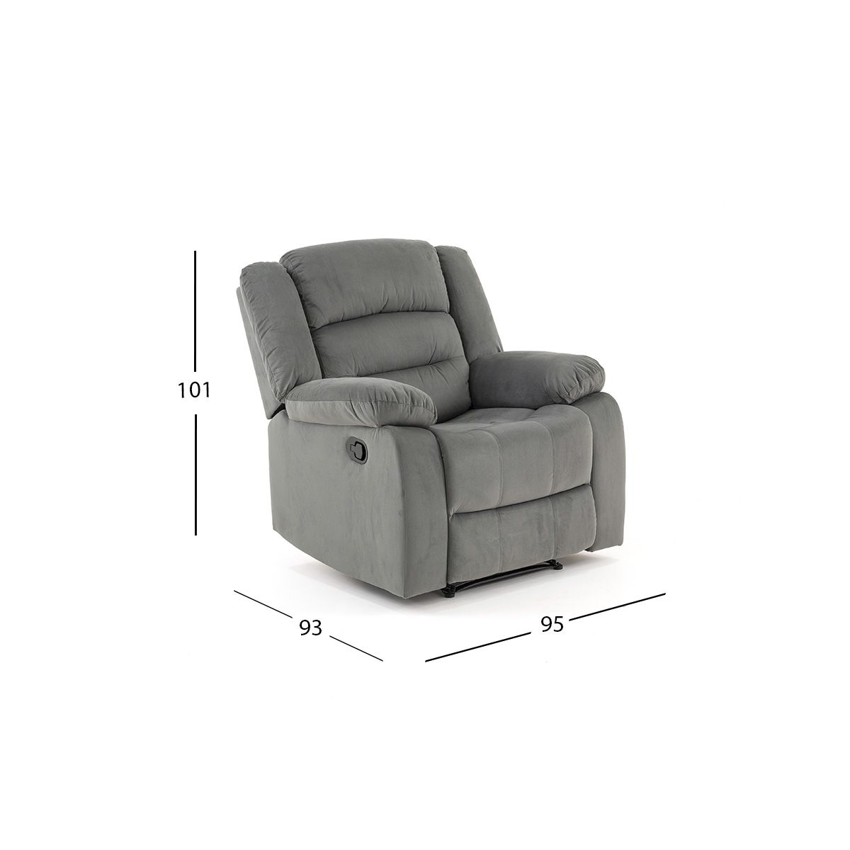 Sillón Reclinable Melbury Gris