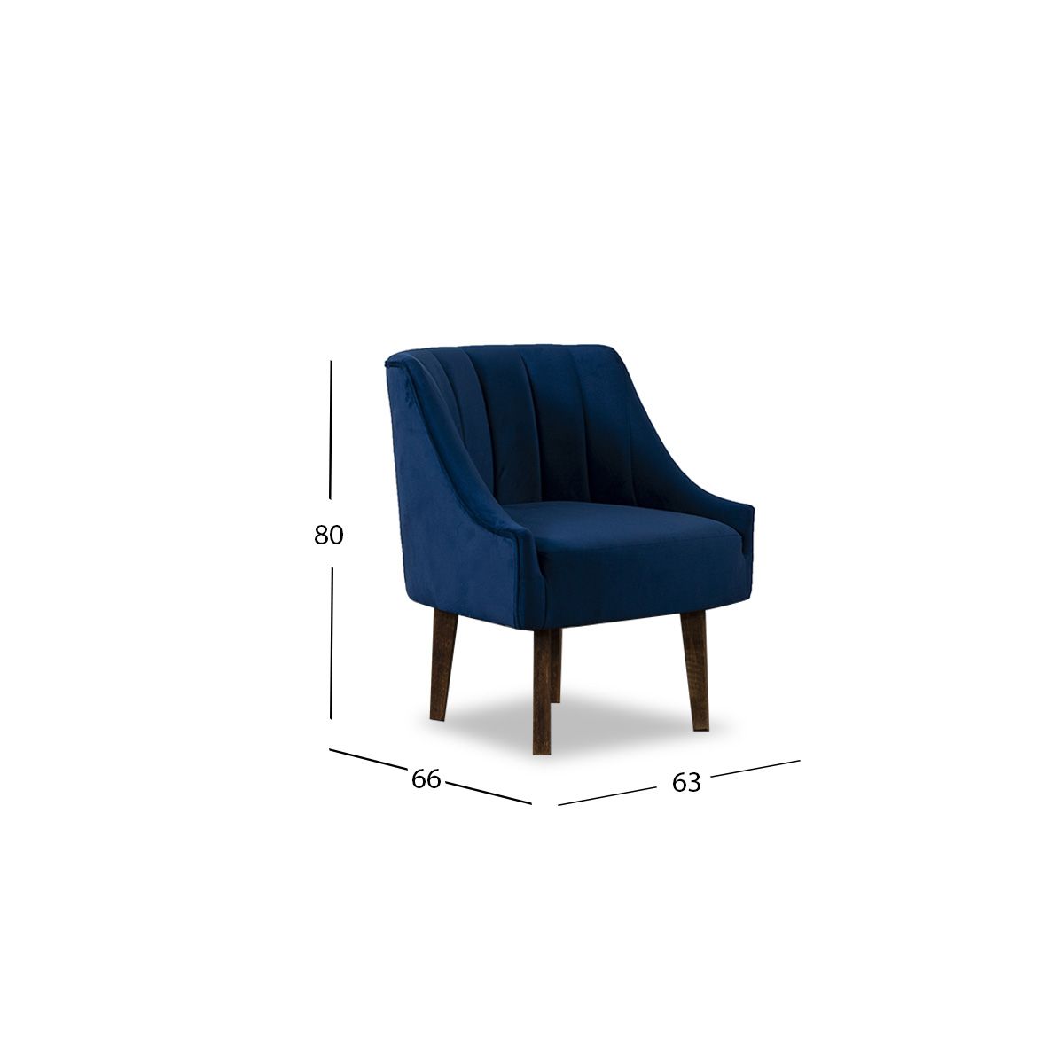 Sillón Ocasional Dante Azul Marino