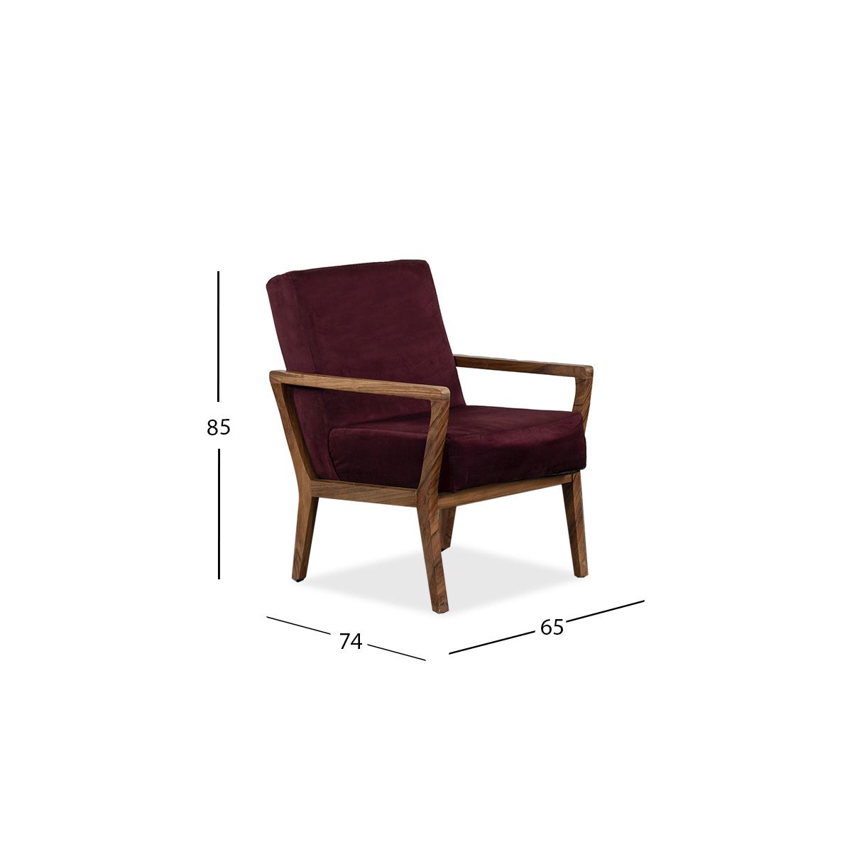 Sillón Ocasional Parota Donovan Vino
