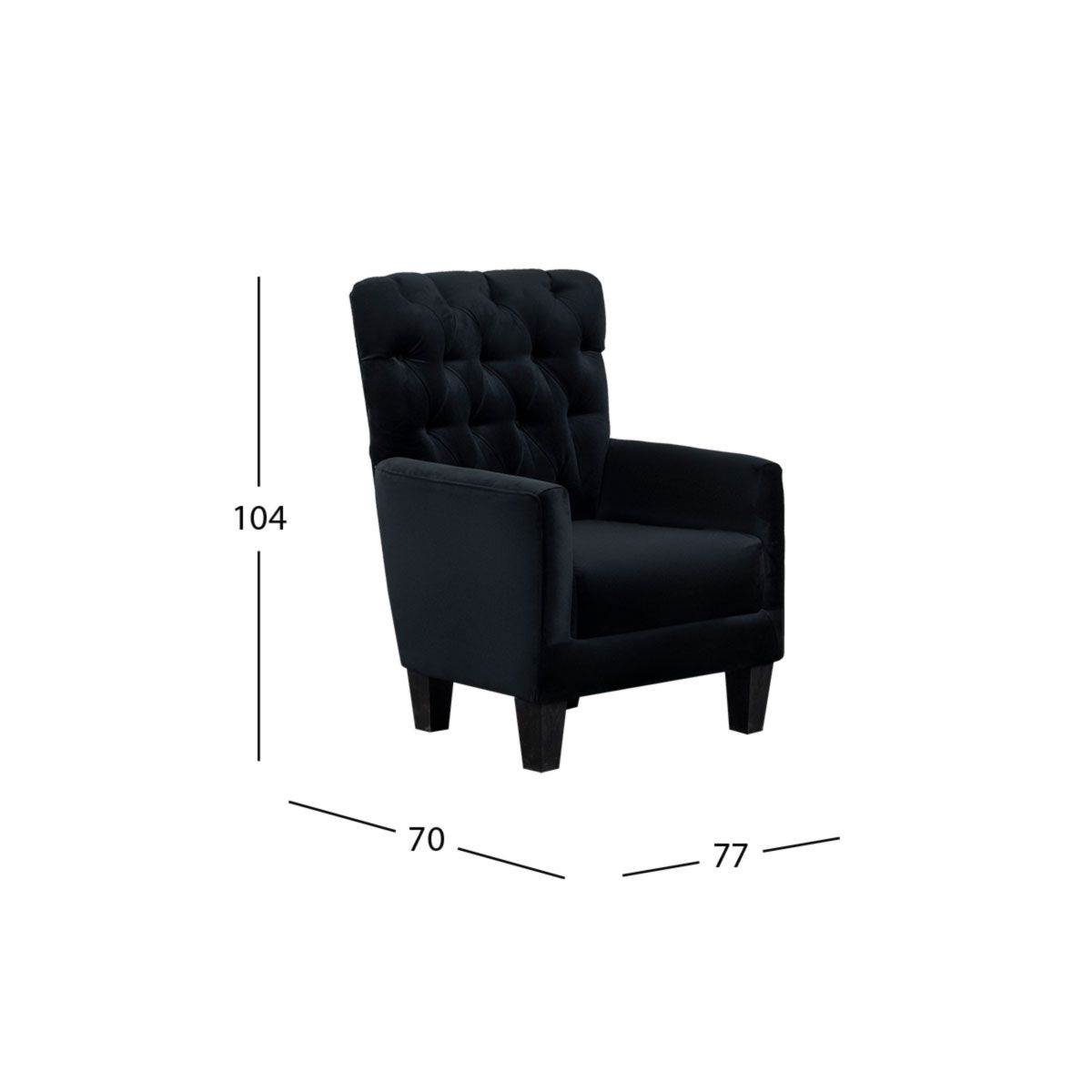 Sillón Ocasional Jeferson Negro