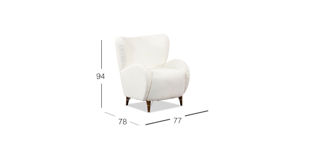 Sillón Ocasional Nicoletti Blanco 