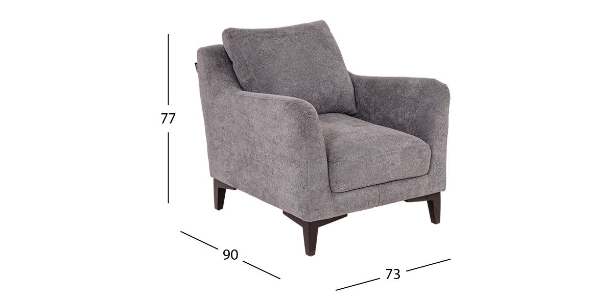 Sillón Ocasional Tulip Dinan Gris (Boal)