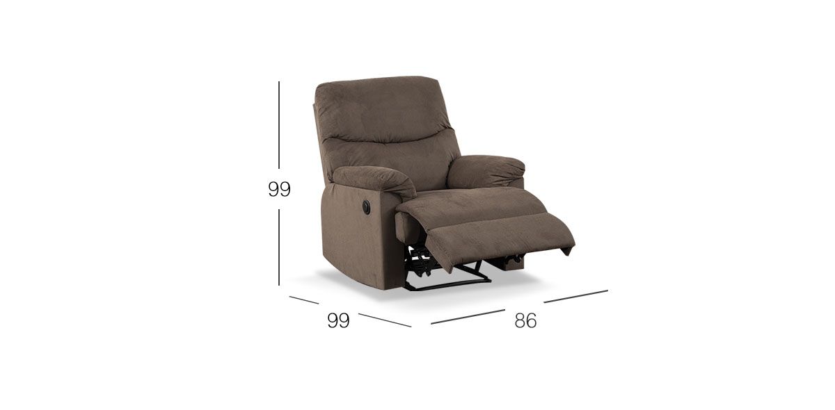 Sillón Reclinable Eléctrico Dum PL Café