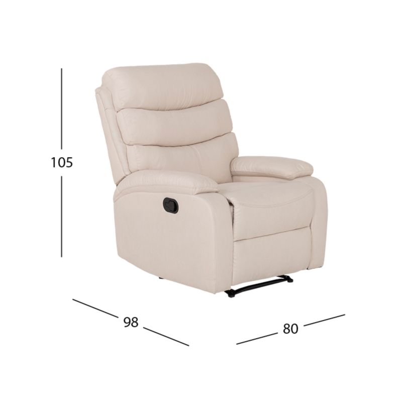Sillón Reclinable Manual Flirt Beige