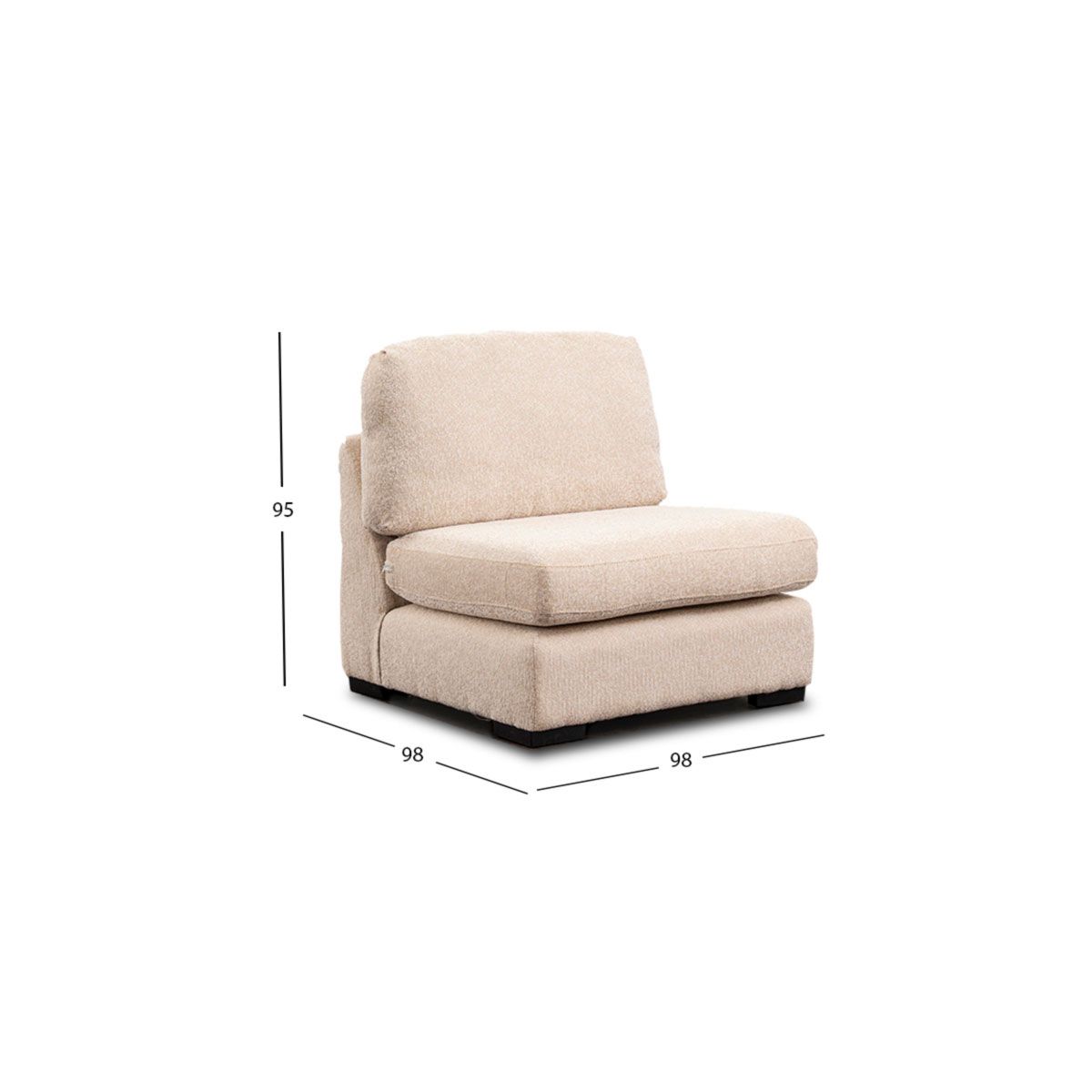 Sillón Sin Brazo Creta Algodón