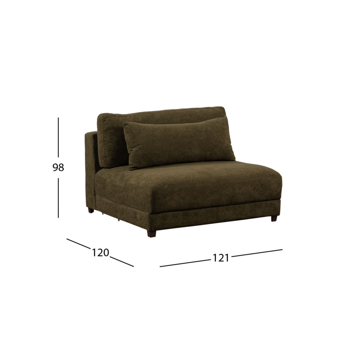 Sillón Sin Brazo Eland CL Verde