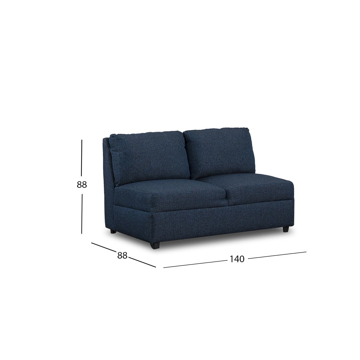 Sofá 2 Plazas Gea Sirius Azul Navi