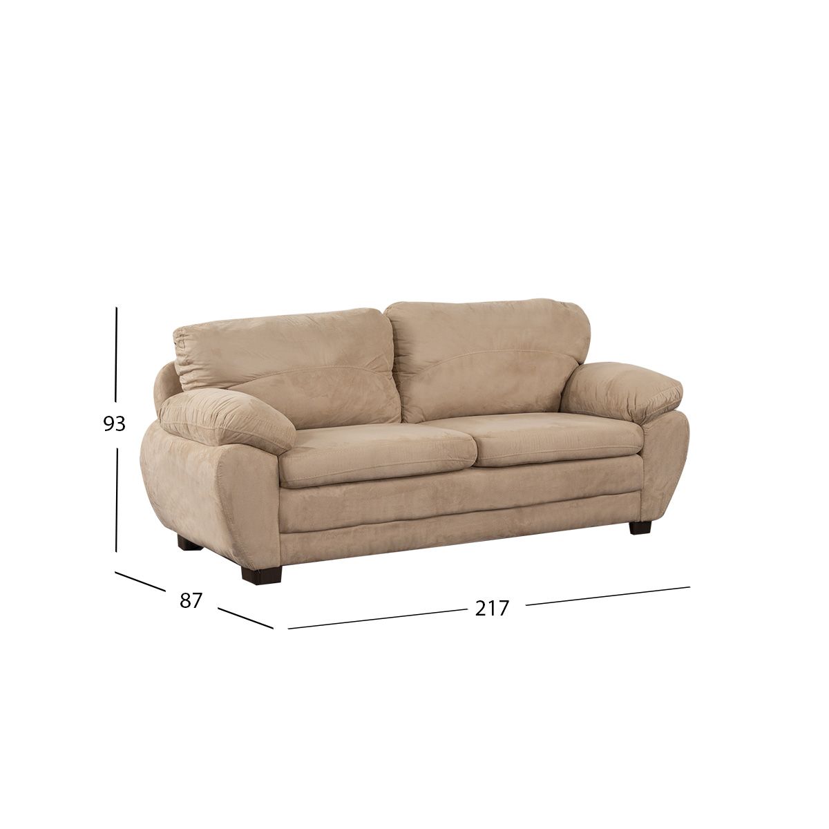 Sofá 3 Plazas Bruselas New Beige