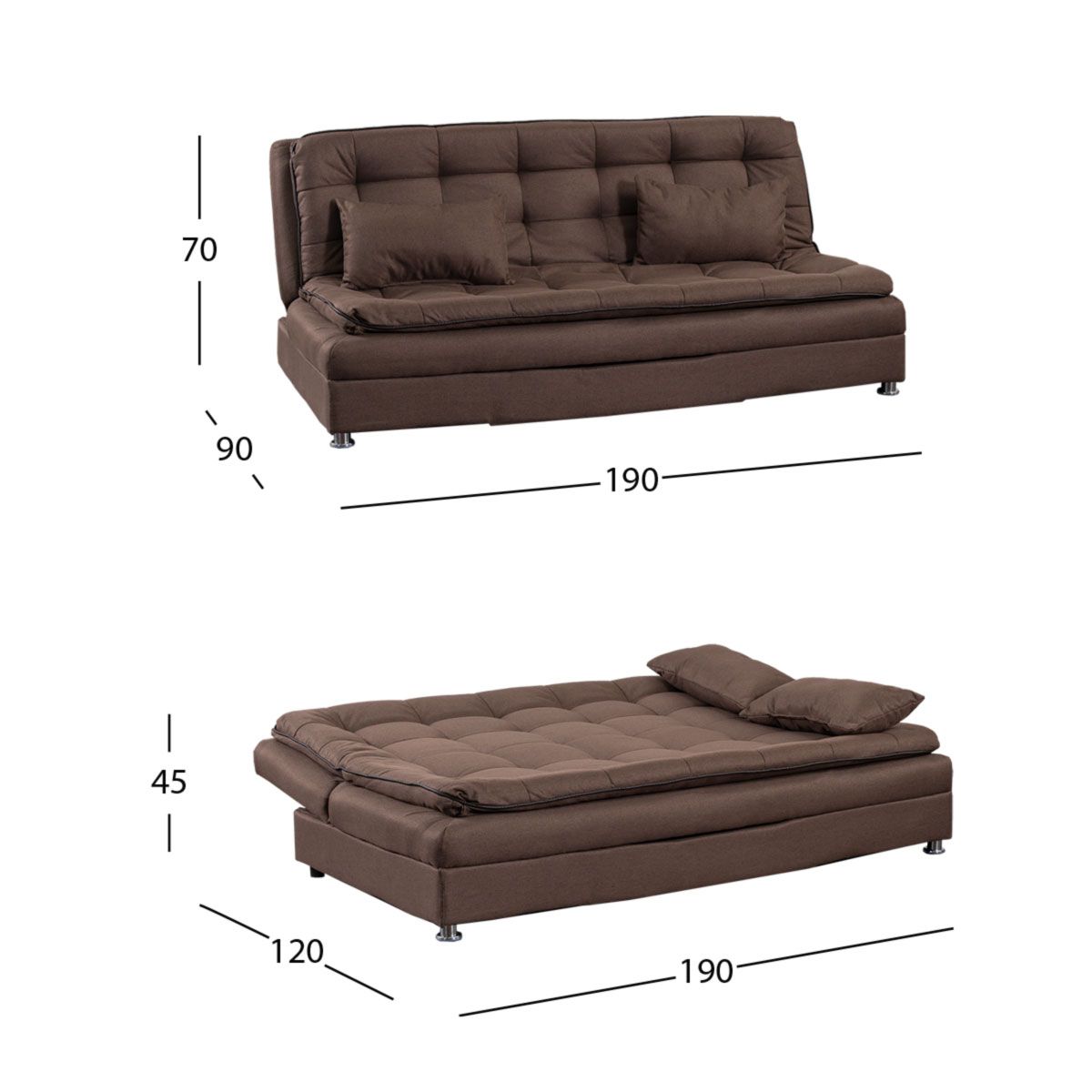 Sofá Cama Dupre Café