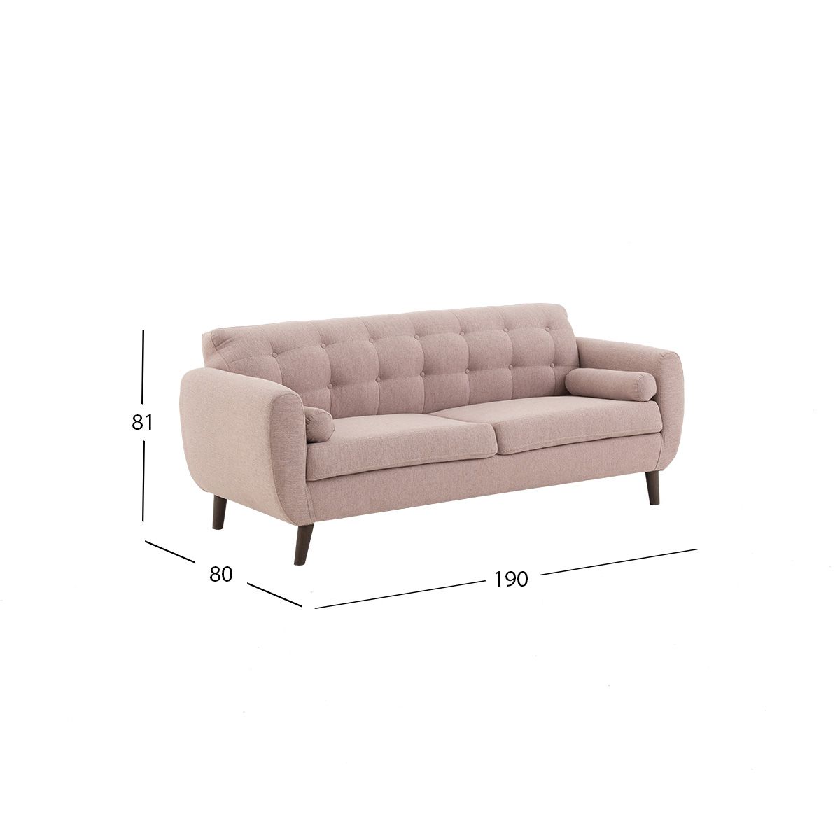 Sofá 3 Plazas Monet Rose