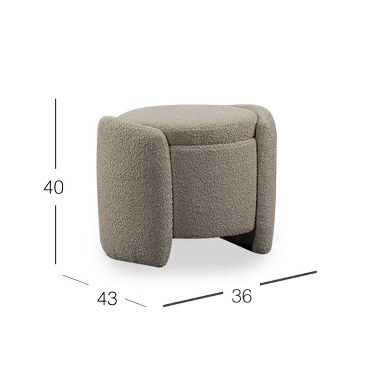 Taburete Oporto Beige