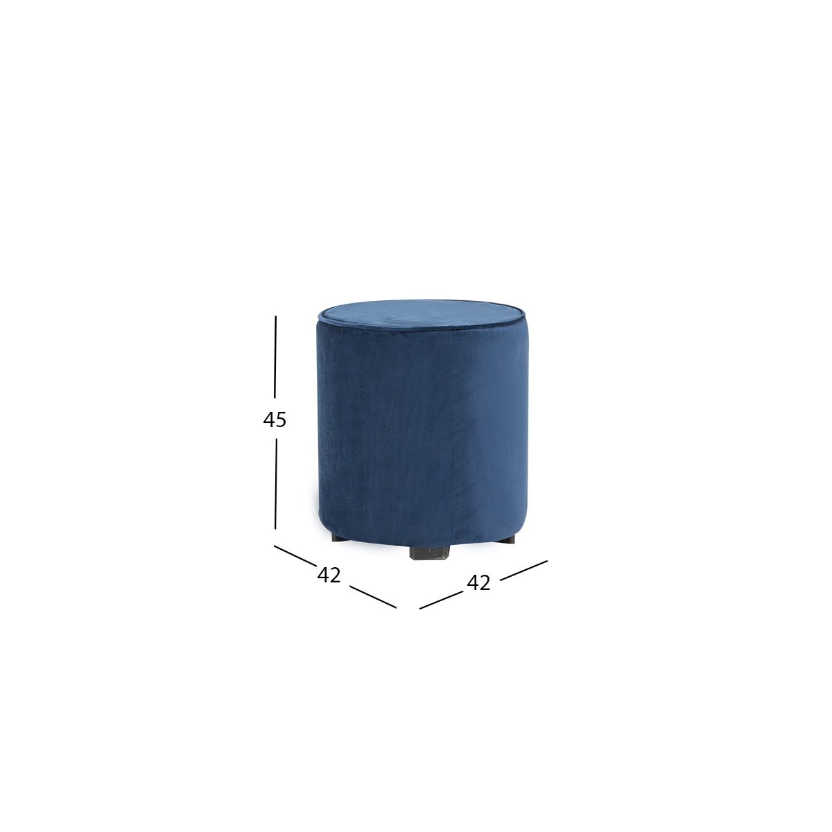 Taburete Redondo Noa Azul