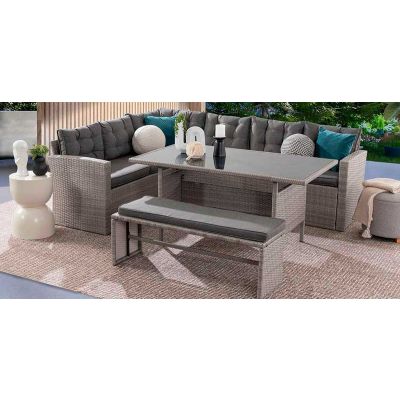 Set De Jardín Jobos Pl Gris