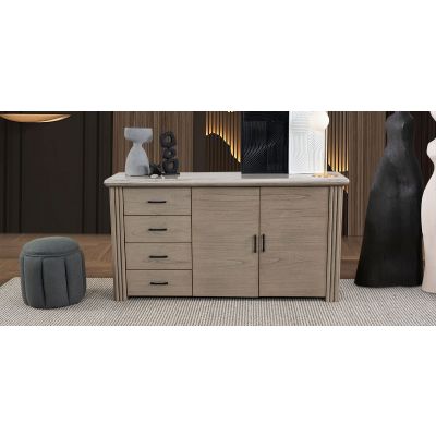 Aparador De Mármol Tinnie CL Beige