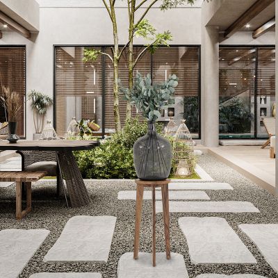 Arreglo Cristal Eucalipto Parota Chico