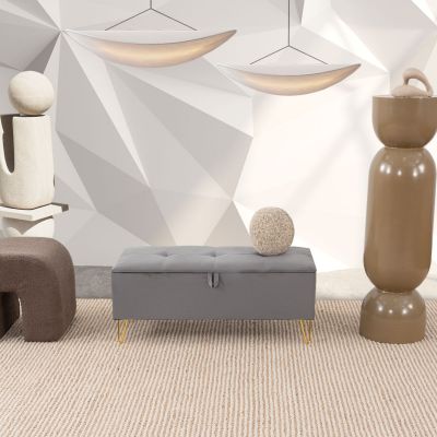 Banca Baúl Iris Gris