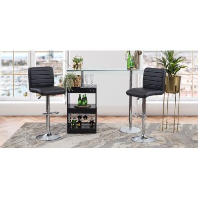 Banco Bar Spira Negro 8180
