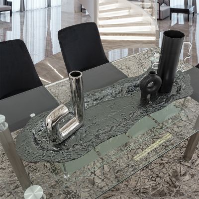 Bandeja Decorativa Cristal Zirconia Negro