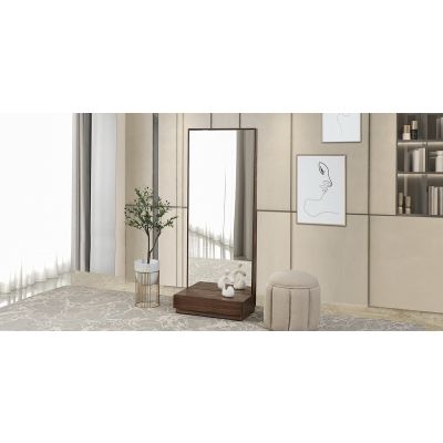 Espejo Vertical Con Base Belona Café