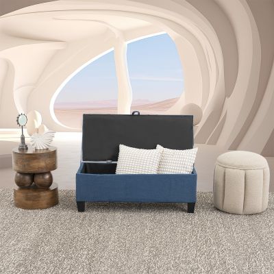 Baúl Pie de Cama Cleo New Azul