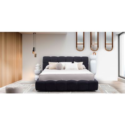 Cama King Size Dakota Gris Charcoal