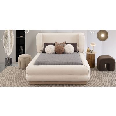 Cama Matrimonial Deanne Beige 