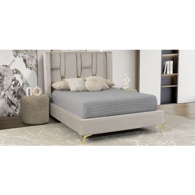 Cama Matrimonial Gold Gris