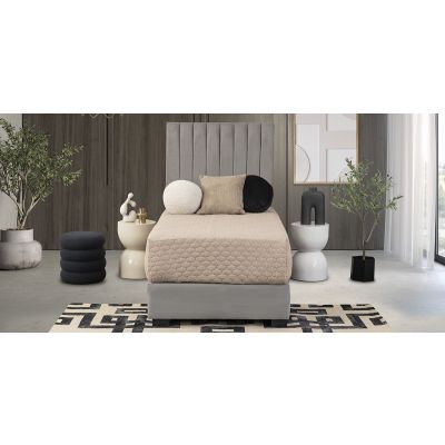 Cama Individual Megan Gris