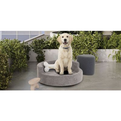 Cama Para Mascota Ronda Gris